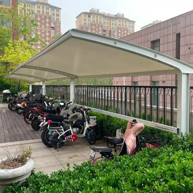 琼中膜结构电动车棚